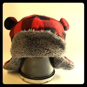 Toddler's Plaid Winter Hat